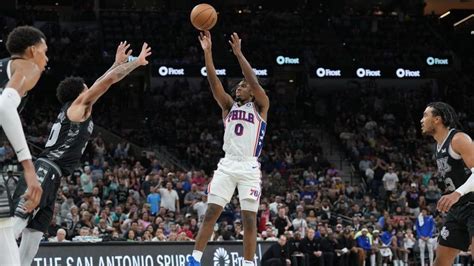 76ers vs spurs sportsbookwire|Tyrese Maxey scores 52 as 76ers outlast Spurs in 2OT .